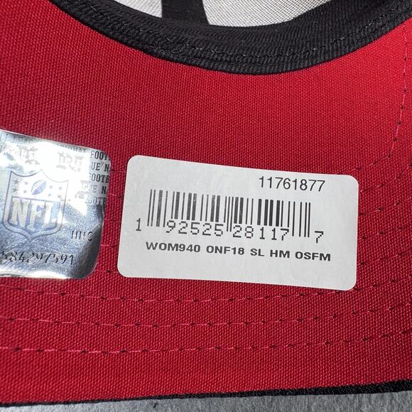 New Era 9FORTY Atlanta Falcons Women Adjustable NFL On Field Sideline Hat Red - Picture 9 of 13